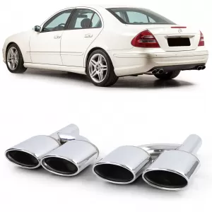 image-30-Sport kipufogóvég rozsdamentes acél Mercedes W204 W211 W164 W166 W221 R230