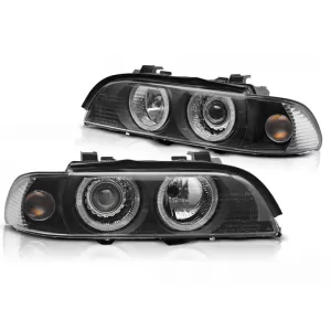 FARURI XENON CU OCHI DE ÎNGER NEGRI, potrivite pentru BMW E39 LCI 00-03