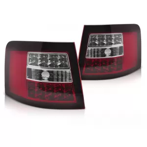 image-4-LED TAIL LIGHTS RED WHITE fits AUDI A6 05.97-05.04 AVANT