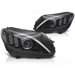 TUBULAT FARURI LED NEGRU potrivit pentru MERCEDES W205 14-18