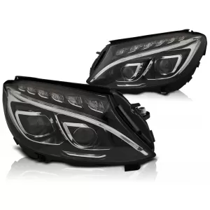 FARURI TRUE DRL NEGRE potrivite pentru MERCEDES W205 14-18