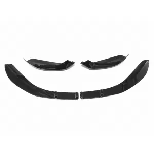 Spoiler paraurti per BMW 1 F20 F21 LCI 15-19 Hatchback M Sport Nero Lucido-image-6337825