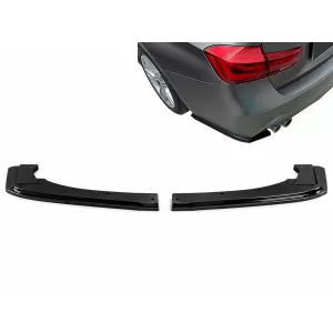 image-57-Nakładki na zderzak tylny boczne płetwy Flics do BMW serii 3 F30 F31 11-19 czarny błyszczący