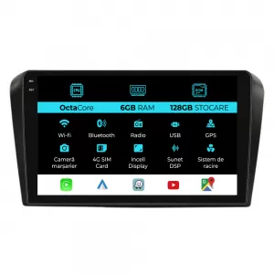 Dedicated Navigation suitable for Mazda 6 (2002-2008), 9 Inch, 6Gb RAM, 128Gb Storage, Android Auto, Carplay - NAVCAM6030559
