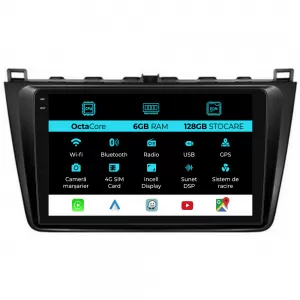Dedicated Navigation suitable for Mazda 2 (2007-2014), 9 Inch, 6Gb Ram, 128Gb Storage, Android Auto, Carplay - NAVCAM6030564