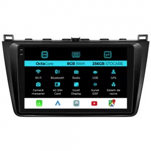 Dedicated Navigation suitable for Mazda 2 (2007-2014), 9 Inch, 8Gb RAM, 256Gb Storage, Android Auto, Carplay - NAVCAM6030565