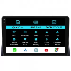 Dedicated Navigation suitable for Volkswagen Transporter (2003 - 2015), QuadCore, 9 Inch, 4Gb Ram, 64Gb Storage, Android Auto, Carplay - NAVCAV6030607