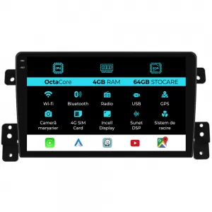 Dedicated Navigation suitable for Suzuki Grand Vitara (2005 - 2015), 9 Inch, 4Gb Ram, 64Gb Storage, Android Auto, Carplay - NAVCAS6030613