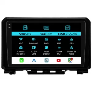 Dedicated Navigation suitable for Suzuki Jimny (2019 - 2023), 9 Inch, 4Gb RAM, 64Gb Storage, Android Auto, Carplay - NAVCAS6030618