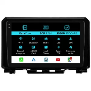 Dedicated Navigation suitable for Suzuki Jimny (2019 - 2023), 9 Inch, 8Gb Ram, 256Gb Storage, Android Auto, Carplay - NAVCAS6030620