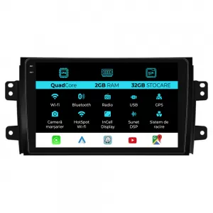 Dedicated Navigation suitable for Suzuki SX4 (2006 - 2014), 9 Inch, 2Gb RAM, 32Gb Storage, Android Auto, Carplay - NAVCAS6030631