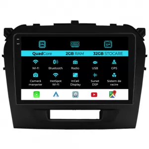 Dedicated Navigation suitable for Suzuki Vitara (2014-2019), 9 Inch, 2Gb RAM, 32Gb Storage, Android Auto, Carplay - NAVCAS6030641