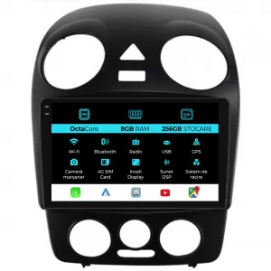 Dedicated Navigation suitable for Volkswagen New Beetle (2004 - 2011), 9 Inch, 8Gb Ram, 256Gb Storage, Android Auto, Carplay - NAVCAV6030665