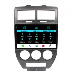 Dedicated Navigation suitable for Jeep Compass (2006-2010), QuadCore, 9 Inch, 4Gb Ram, 64Gb Storage, Android Auto, Carplay - NAVCAJ6030677