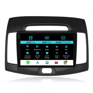 Dedicated Navigation suitable for Hyundai Elantra (2006-2011), 9 Inch, 4Gb Ram, 64Gb Storage, Android Auto, Carplay - NAVCAH6030692