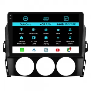 Dedicated Navigation suitable for Mazda MX-5 (2005 - 2015), 9 Inch, 4Gb Ram, 64Gb Storage, Android Auto, Carplay - NAVCAM6030730