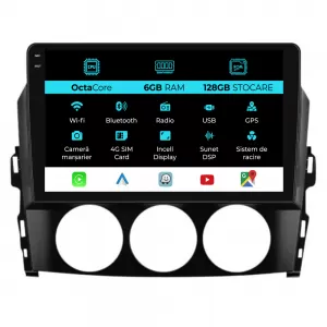 Dedicated Navigation suitable for Mazda MX-5 (2005 - 2015), 9 Inch, 6Gb RAM, 128Gb Storage, Android Auto, Carplay - NAVCAM6030731