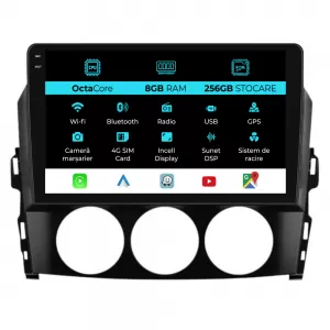 Dedicated Navigation suitable for Mazda MX-5 (2005 - 2015), 9 Inch, 8Gb Ram, 256Gb Storage, Android Auto, Carplay - NAVCAM6030732
