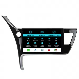 Dedicated Navigation suitable for Toyota Corolla (2013 - 2019), 10 Inch, 6Gb Ram, 128Gb Storage, Android Auto, Carplay - NAVCAT6030735