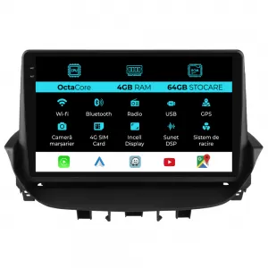Dedicated Navigation suitable for Renault Laguna (2001 - 2007), 9 Inch, 4Gb Ram, 64Gb Storage, Android Auto, Carplay - NAVCAR6030771