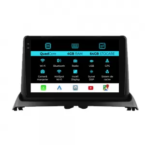 Dedicated Navigation suitable for Renault Clio 2 (1998-2012), QuadCore, 9 Inch, 4Gb Ram, 64Gb Storage, Android Auto, Carplay - NAVCAR6030780