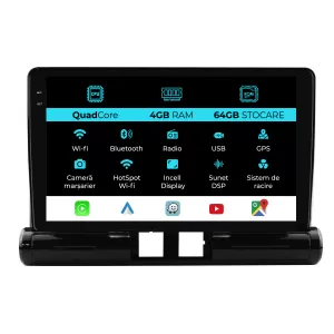 Dedicated Navigation suitable for Citroen C3 Aircross (2017-2023), QuadCore, 9 Inch, 4Gb Ram, 64Gb Storage, Android Auto, Carplay - NAVCAC6030785