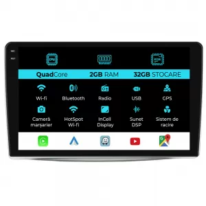 Dedicated Navigation suitable for Alfa Romeo Mito (2008-2018), 9 Inch, 2Gb Ram, 32Gb Storage, Android Auto, Carplay - NAVCAAR6030794
