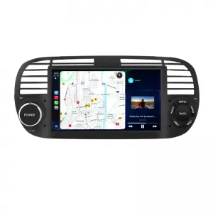 Dedicated Navigation suitable for Fiat 500 (2007 - 2015), 7 Inch, 4Gb RAM, 64Gb Storage, Android Auto, Carplay - NAVCAF6030816
