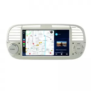 Dedicated Navigation suitable for Fiat 500 (2007 - 2015), 7 Inch, 4Gb Ram, 64Gb Storage, Android Auto, Carplay - NAVCAF6030817