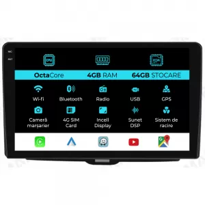 Dedicated Navigation suitable for Alfa Romeo Giulietta (2010-2020), 9 Inch, 4Gb Ram, 64Gb Storage, Android Auto, Carplay - NAVCAAR6030822