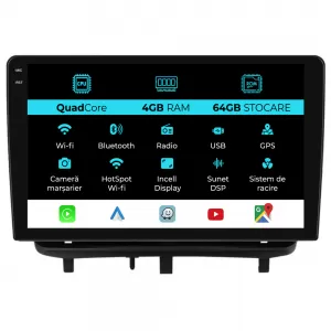 Dedicated Navigation suitable for Opel Corsa D (2006 - 2014), QuadCore, 9 Inch, 4Gb Ram, 64Gb Storage, Android Auto, Carplay - NAVCAO6030831