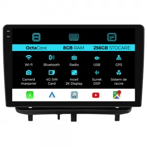 Dedicated Navigation suitable for Opel Corsa D (2006 - 2014), 2K, 8Gb RAM, 256Gb Storage, Android Auto, Carplay - NAVCAO6030836