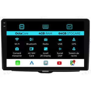 Dedicated Navigation suitable for Alfa Romeo Giulietta (2010-2020), 2K, 4Gb RAM, 64Gb Storage, Android Auto, Carplay - NAVCAAR6030839