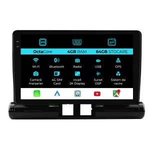 Dedicated Navigation suitable for Citroen C3 Aircross (2017-2023), 2K, 4GB RAM, 64GB Storage, Android Auto, Carplay - NAVCAC6030847