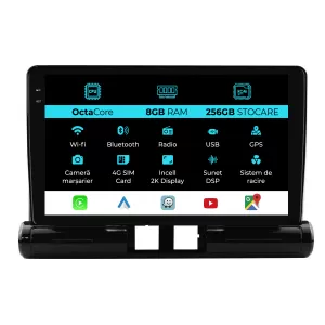 Dedicated Navigation suitable for Citroen C3 Aircross (2017-2023), 2K, 8Gb RAM, 256Gb Storage, Android Auto, Carplay - NAVCAC6030848