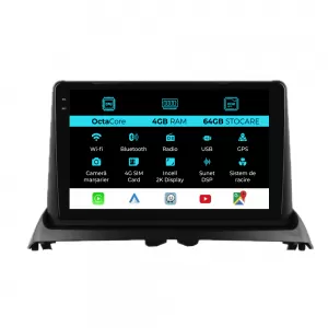 Dedicated Navigation suitable for Renault Clio 2 (1998-2012), 2K, 4Gb RAM, 64Gb Storage, Android Auto, Carplay - NAVCAR6030849