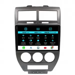 Dedicated Navigation suitable for Jeep Compass (2006-2010), 2K, 8Gb RAM, 256Gb Storage, Android Auto, Carplay - NAVCAJ6030886