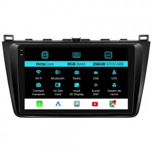 Dedicated Navigation suitable for Mazda 2 (2007-2014), 2K, 8Gb RAM, 256Gb Storage, Android Auto, Carplay - NAVCAM6030938