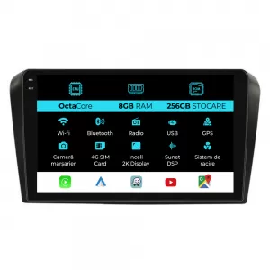 Dedicated Navigation suitable for Mazda 6 (2002-2008), 2K, 8GB RAM, 256GB Storage, Android Auto, Carplay - NAVCAM6030940