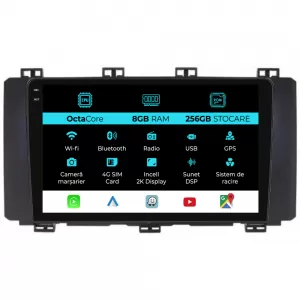 Dedicated Navigation suitable for Seat Ateca (2016 - 2019), 2K, 8Gb RAM, 256Gb Storage, Android Auto, Carplay - NAVCAS6030962