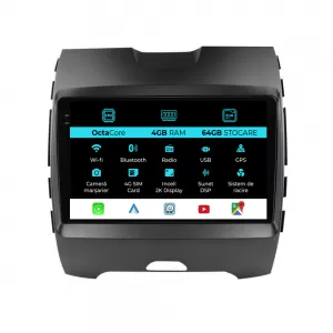 Dedicated Navigation suitable for Ford Edge (2015 - 2021), 2K, 4Gb RAM, 64Gb Storage, Android Auto, Carplay - NAVCAF6030971