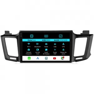 Dedicated Navigation suitable for Toyota Rav 4 (2006 - 2013), 2K, 4Gb RAM, 64Gb Storage, Android Auto, Carplay - NAVCAT6030973
