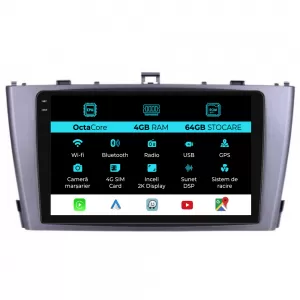 Dedicated Navigation suitable for Toyota Avensis (2008 - 2015), 2K, 4Gb RAM, 64Gb Storage, Android Auto, Carplay - NAVCAT6030993