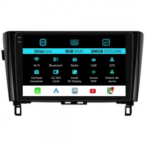 Dedicated Navigation suitable for Nissan Qashqai J11 (2013 - 2021), 2K, 8Gb RAM, 256Gb Storage, Android Auto, Carplay - NAVCAN6031006