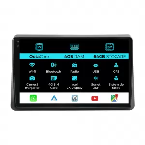 Dedicated Navigation suitable for Renault Master (2010 - 2021), 2K, 4Gb RAM, 64Gb Storage, Android Auto, Carplay - NAVCAR6031015