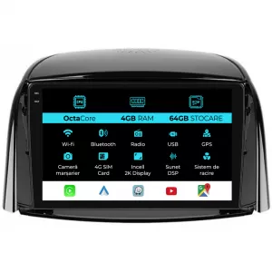 Dedicated Navigation suitable for Renault Koleos (2008 - 2016), 2K, 4Gb RAM, 64Gb Storage, Android Auto, Carplay - NAVCAR6031019
