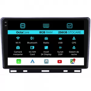 Dedicated Navigation suitable for Renault Clio 5 (2019 - 2025), 2K, 8Gb RAM, 256Gb Storage, Android Auto, Carplay - NAVCAR6031036