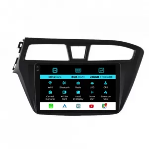 Dedicated Navigation suitable for Hyundai I20 (2014-2020), 2K, 8Gb RAM, 256Gb Storage, Android Auto, Carplay - NAVCAH6031052