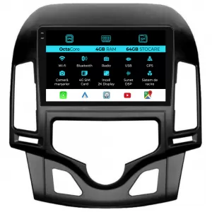 Dedicated Navigation suitable for Hyundai I30 (2007-2012), 2K, 4Gb RAM, 64Gb Storage, Android Auto, Carplay - NAVCAH6031059