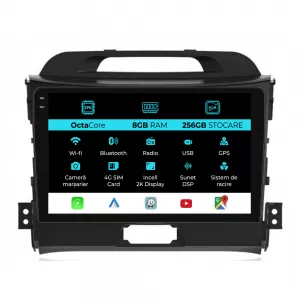 Dedicated Navigation suitable for Kia Sportage (2010 - 2015), 2K, 8Gb RAM, 256Gb Storage, Android Auto, Carplay - NAVCAK6031064